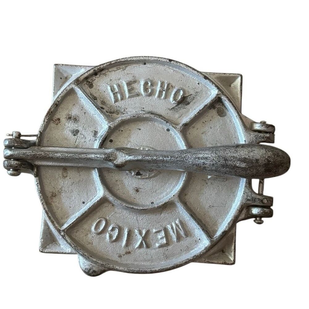 Vintage Cast Aluminum Tortilla Press Made in Mexico 7.5" Heavy Duty Maker